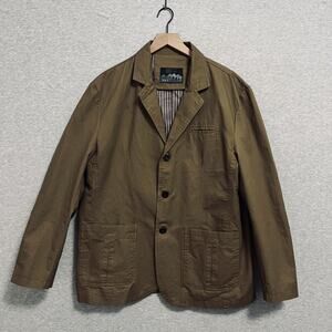 Outdoor Blazer Jacket Mens Large Waterproof Windproof Breathable Canvas Workwear